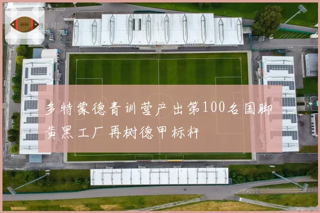 多特蒙德青训营产出第100名国脚 黄黑工厂再树德甲标杆